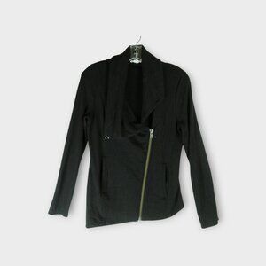 Helmut Lang Villous Asymmetric Moto Jacket Size S